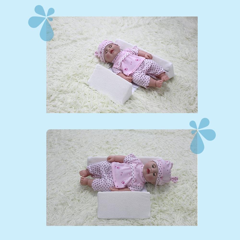 Bébé côté sommeil oreiller soutien cale réglable infantile Anti-rouleau coussin Triangle positionnement bébé oreiller