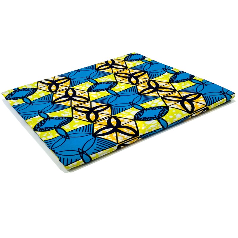 Pagne – véritable Wax 100% coton à imprimés colorés, Tissu africain de à la , couture artisanale, 6 Yards pour robe de soirée décontractée