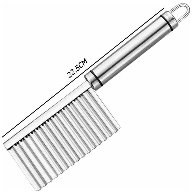 Cuchillo con filo ondulado para patatas Acero inoxidable cocina aparato para frutas y vegetales pelador cortador herramientas de cocina cuchillos de cocina Accesorios: 1