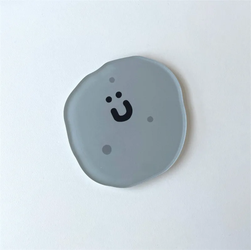 Posavasos acrílico antideslizante con almohadilla para taza de dibujos animados, resistente al calor, para escritorio, mantel individual para mesa, posavasos con aislamiento térmico