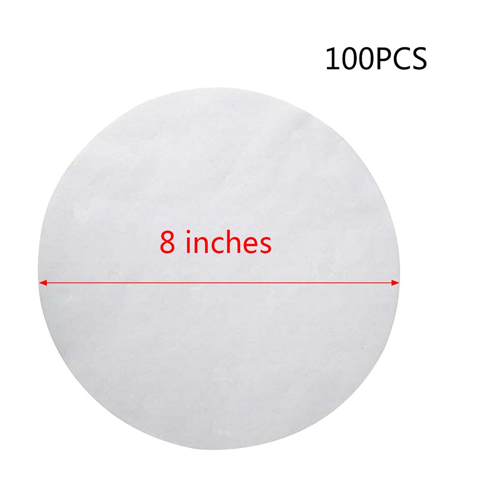100 Pack Round Parchment Paper Baking Sheet Pre-cut Parchment Sheets Paper