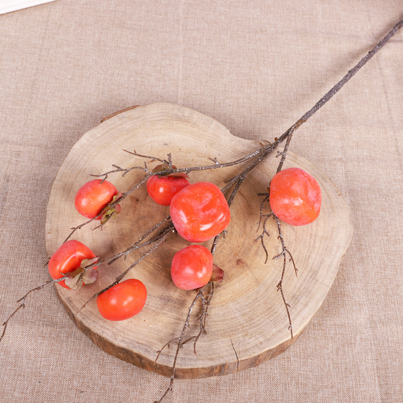 Artificial Persimmon Branches Indoor Decoration Decoration Simulation Persimmon Foam Fruit Flower Decoration