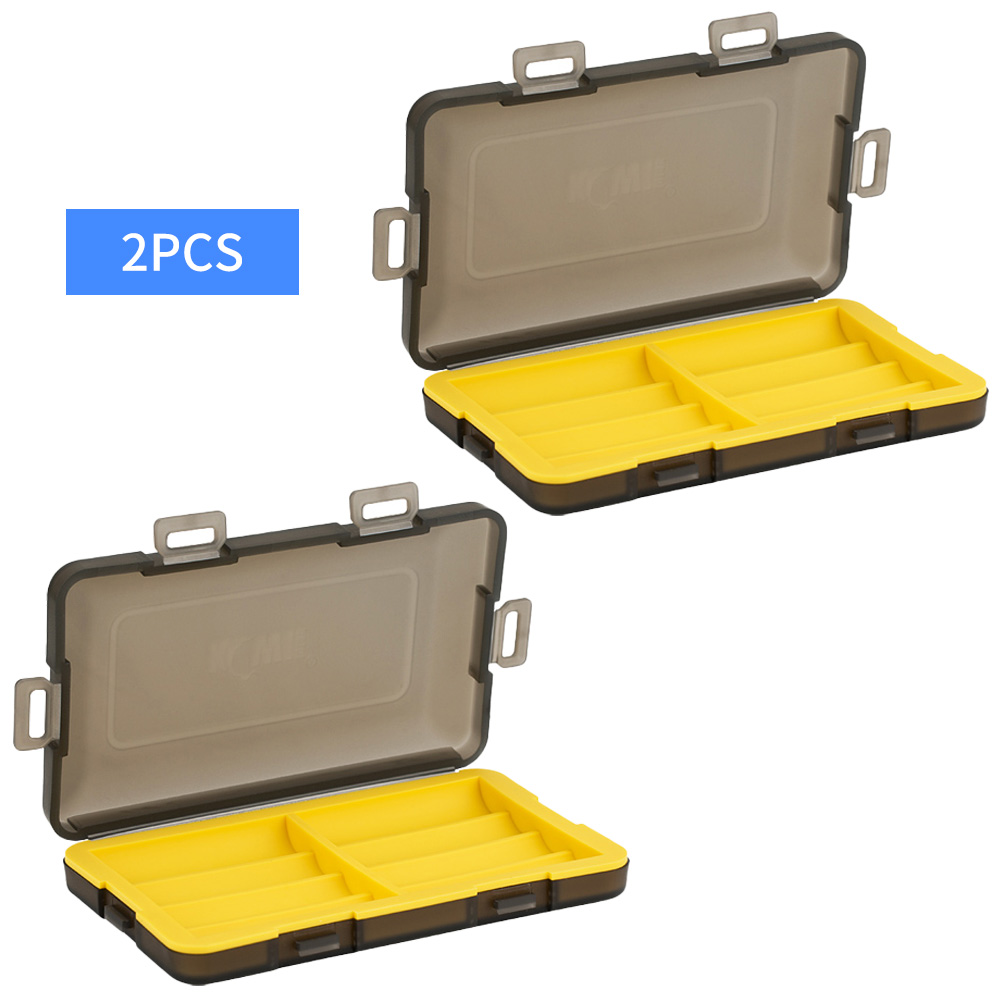2-Pack Batterijhouder - Waterdichte Plastic Organizer voor 14500 Batterijen: Geel