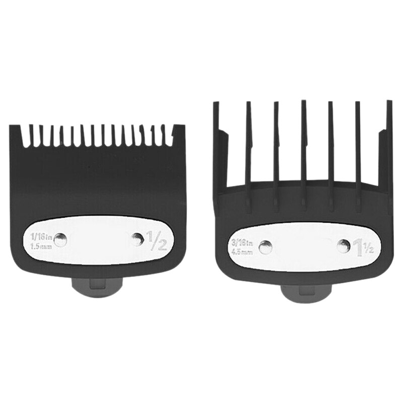 Guía de Peine de límite de cortapelos, tamaño de 1,5mm/4,5mm, reemplazo de peluquero para Wahl, 2 uds.
