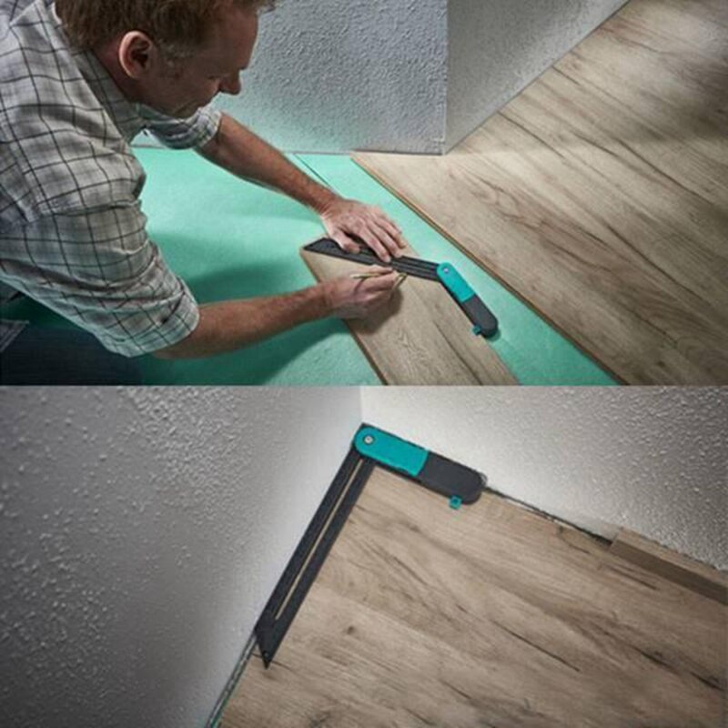 Lock Angle Measure Tool Wooden Marking Gauge Protractor Adjustable Angle Measuring Ruler for Carpenter