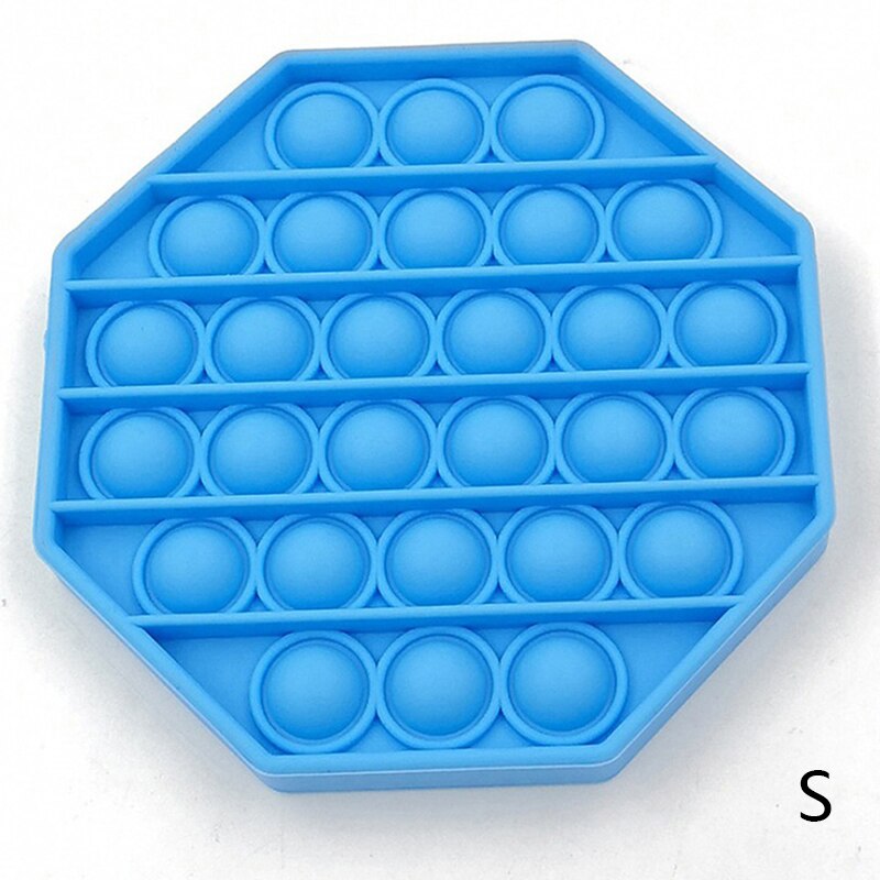 Push seine Silikon Sensorischen Zappeln Spielzeug Pop Blase Stress Relief Schiff Es Schnelle: Licht Gelb