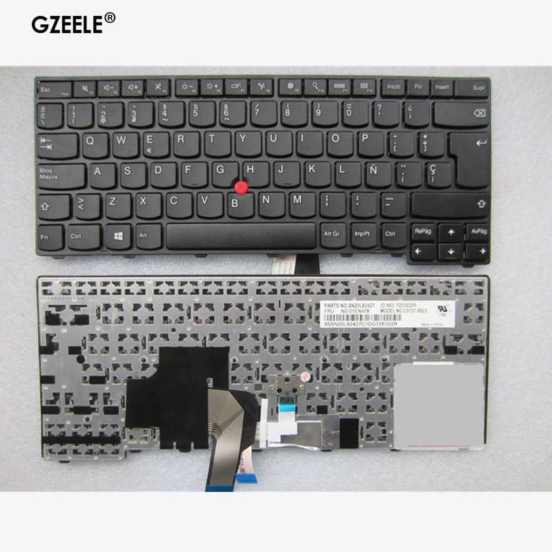 Español teclado para lenovo ThinkPad L440 L450 L460 L470 T431S T440 T440P T440S T450 T450S e440 e431S T460 SP Latina de LA