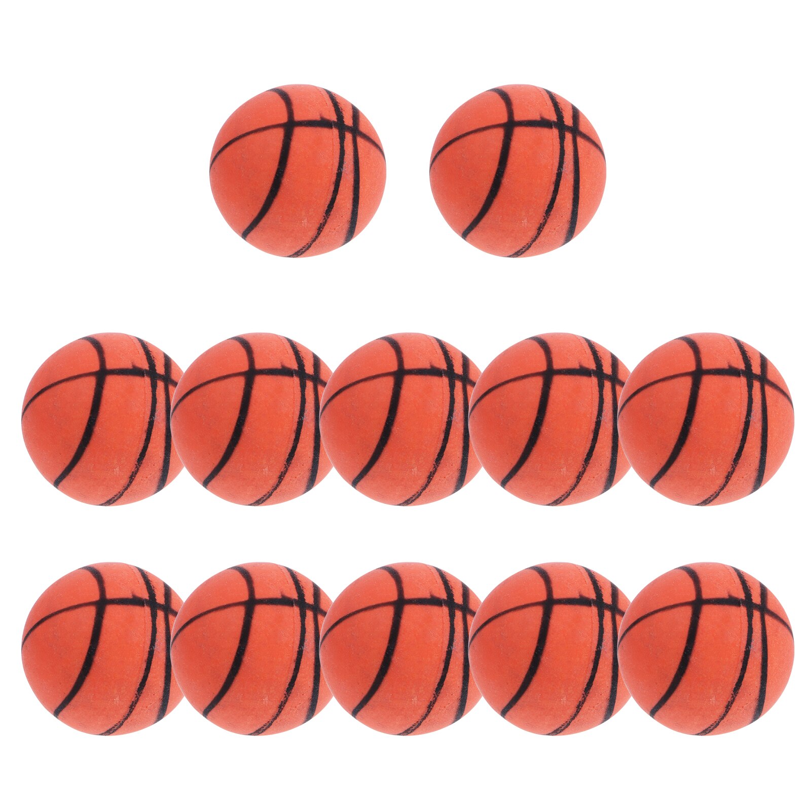 12 Stks/partij Elastische Rubber Kleine Mini Basketbal Bounce Pop Diy Sport Bal Plezier Indoor Sport Ouder-kind Games