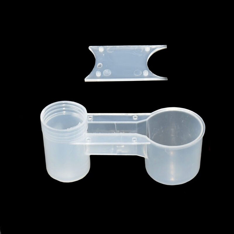 1pcs breeding supplies Portable Plastic Clear Water Bottle Bird Feeder Drinker Cup for Poultry Dove Pigeon Bird accessories