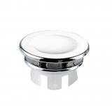 1pc vask håndvask rund ring overløb reserve låg badeværelse keramisk håndvask overløbsring ryddig krom trimring  #20: 3