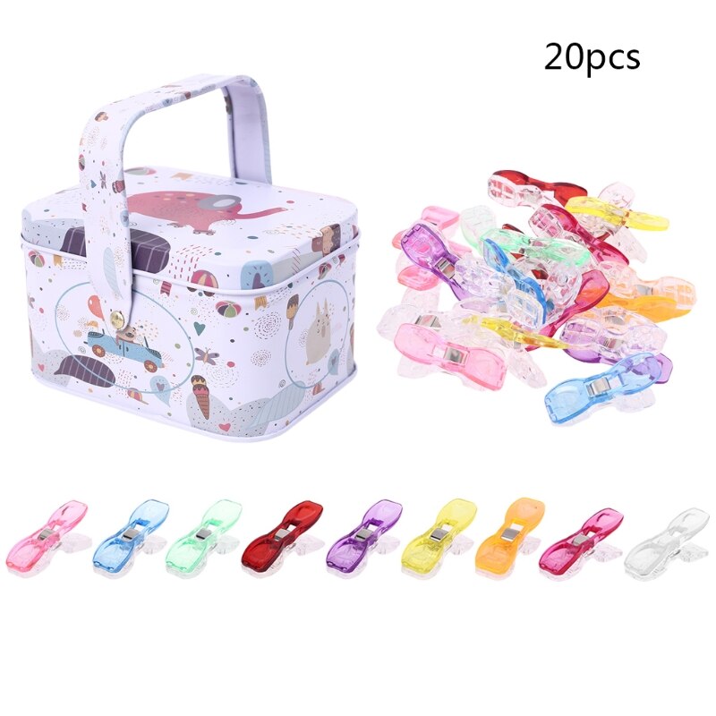 Juego de Clips multiusos para Patchwork, costura, Quilting, ceñido, manualidades, 100 unidades: 14 20pcs