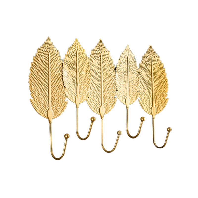 nordycki luksus haczyk w kształcie liścia torebka wieszak na kurtki wieszak na klucze ozdoba robić powieszenia na ścianie: 5B