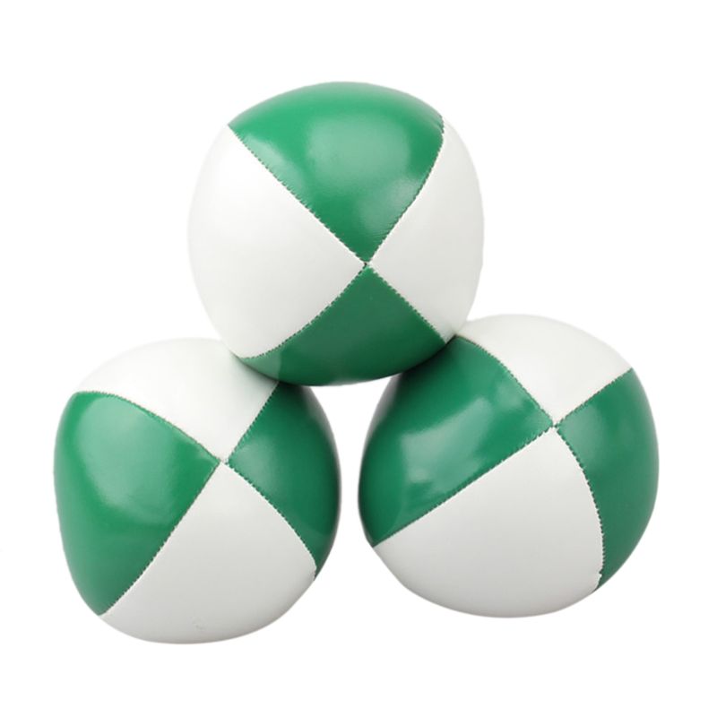 Palline da giocoliere per I Principianti Bambini e Professionale (Rosso Verde Blu)-Resistente Cuoio dell'UNITÀ di elaborazione & no Rimbalzo di Disegno Giocoleria impostato: 8YY201893-GN