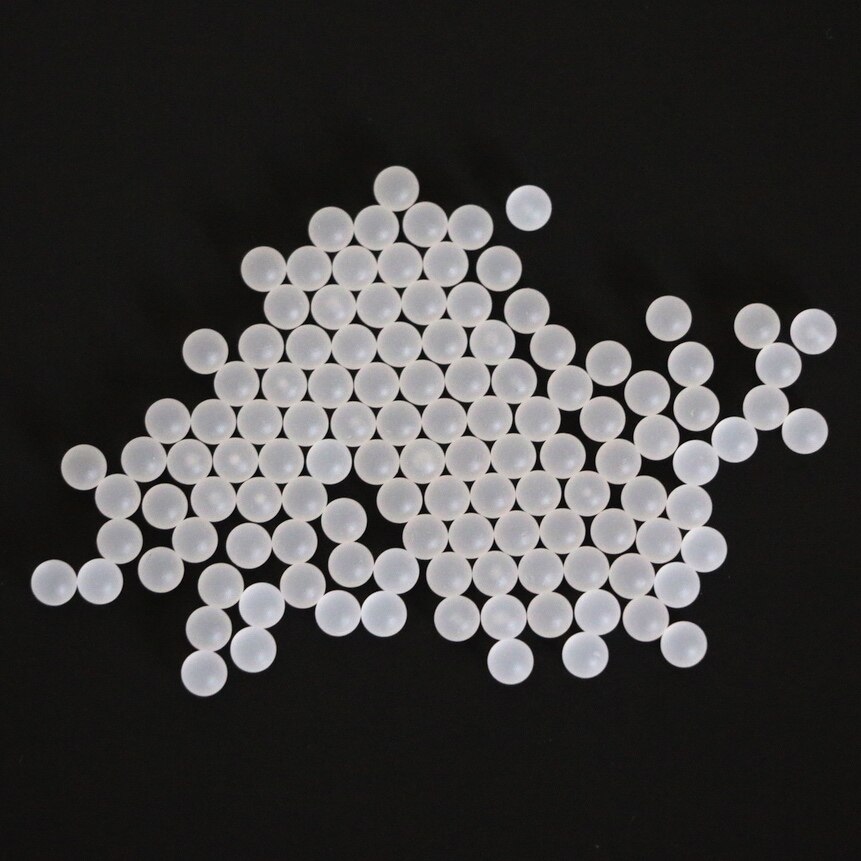 4mm 1000 polypropyleen (pp) bolvormige massieve kunststof ballen voor kogelkranen en lagers