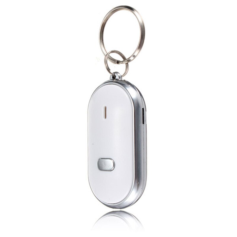 Anpwoo 1Pcs Led Light Zaklamp Remote Sound Control Lost Key Finder Locator Locator Sleutelhanger Sleutelhanger Met Fluitje Claps