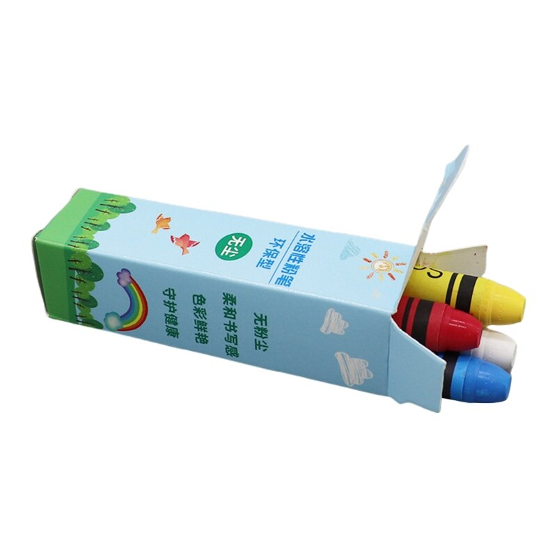 Craie Soluble dans l'eau Non toxique, 4/6/12 couleurs, dessin de peinture pour enfants et enseignants: 5AC502277-4P