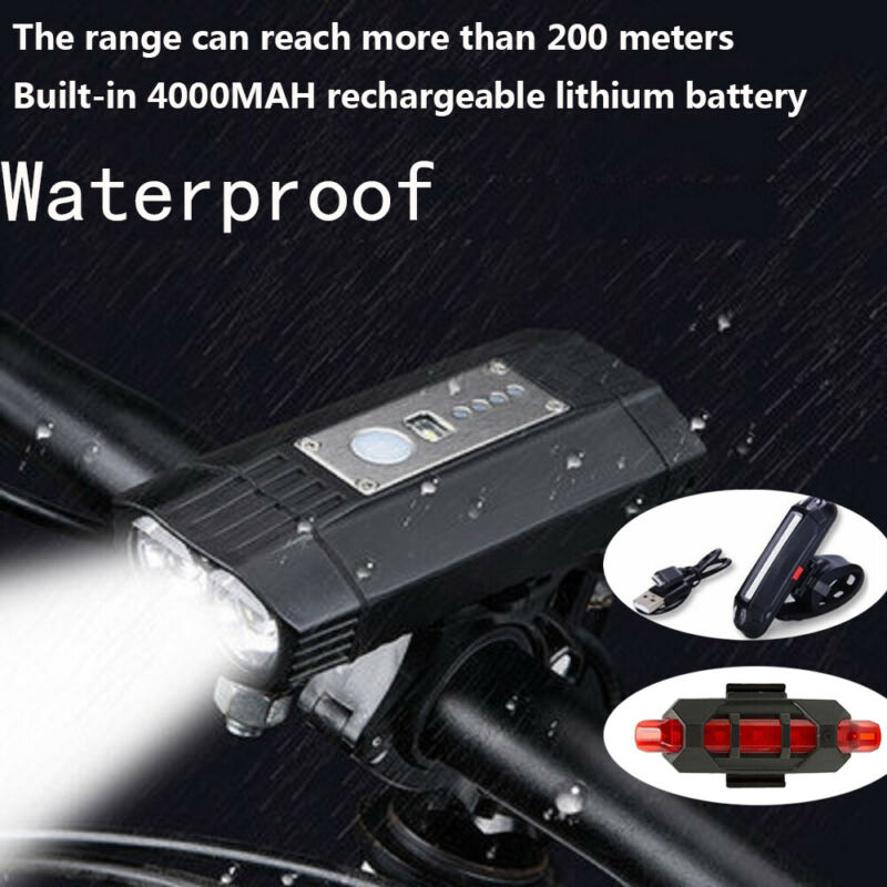 Bicycle LED Light Bike Front Headlight 500 Lumen Waterproof Taillight Torch Lamp Traffic Light