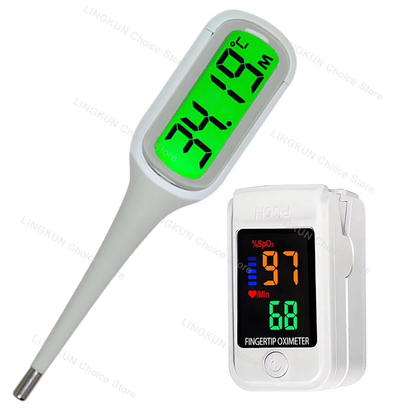 Termómetro rápido de silicona 9S para fiebre, termómetro Digital infrarrojo para el cuerpo Basal, pantalla LED de temperatura Rectal para axila Oral: Pizarra