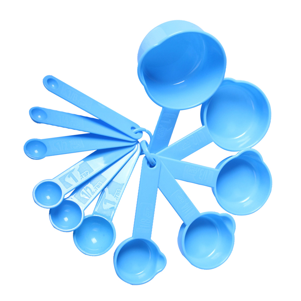 11pcs/set Measuring Cups Graduated Kitchen Measuring Tools Plastic Household Meaurement Spoons