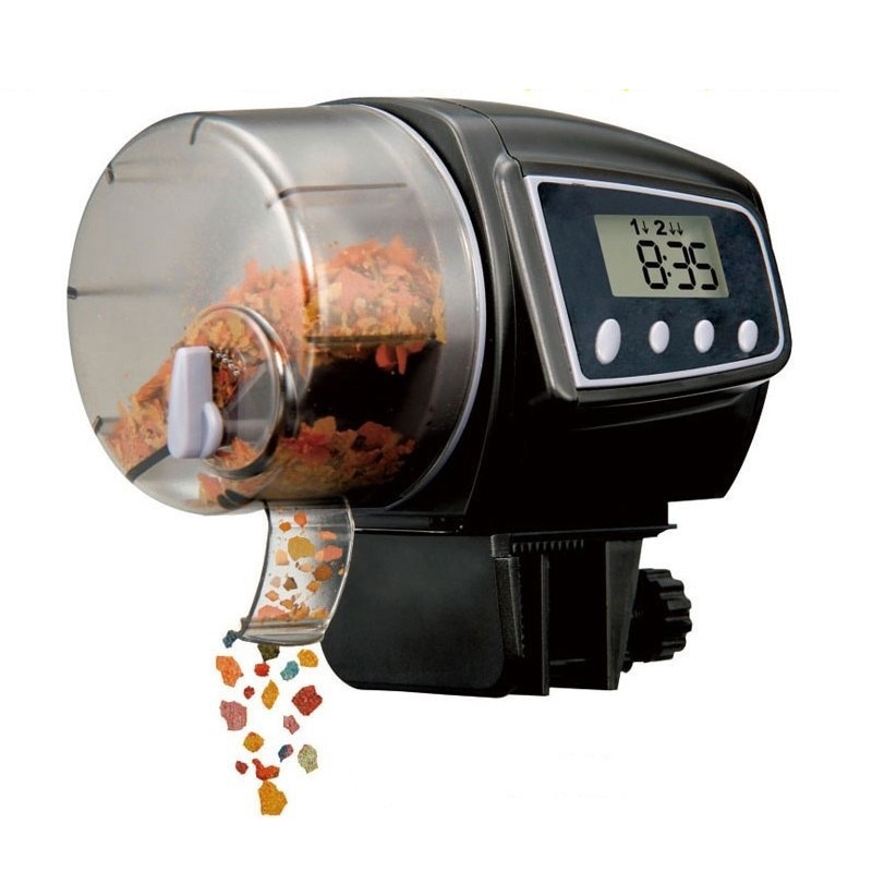 Automatische Vis Feeder Aquarium Tank Auto Voedsel Timer Feeding Dispenser Verstelbare Outlet. Automatische Vis Feeder Aquarium