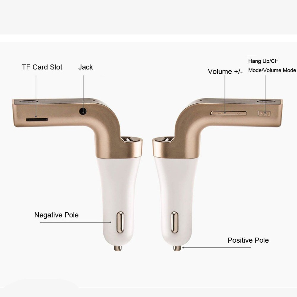 G7 Bluetooth Car Kit Handsfree FM Transmitter Radio MP3 Player USB Charger & AUX