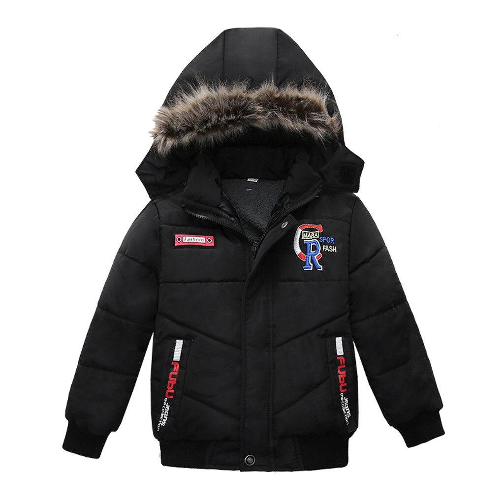 Veste parka à capuche pour bébé garçon, manteau d'extérieur, épais, collection automne hiver