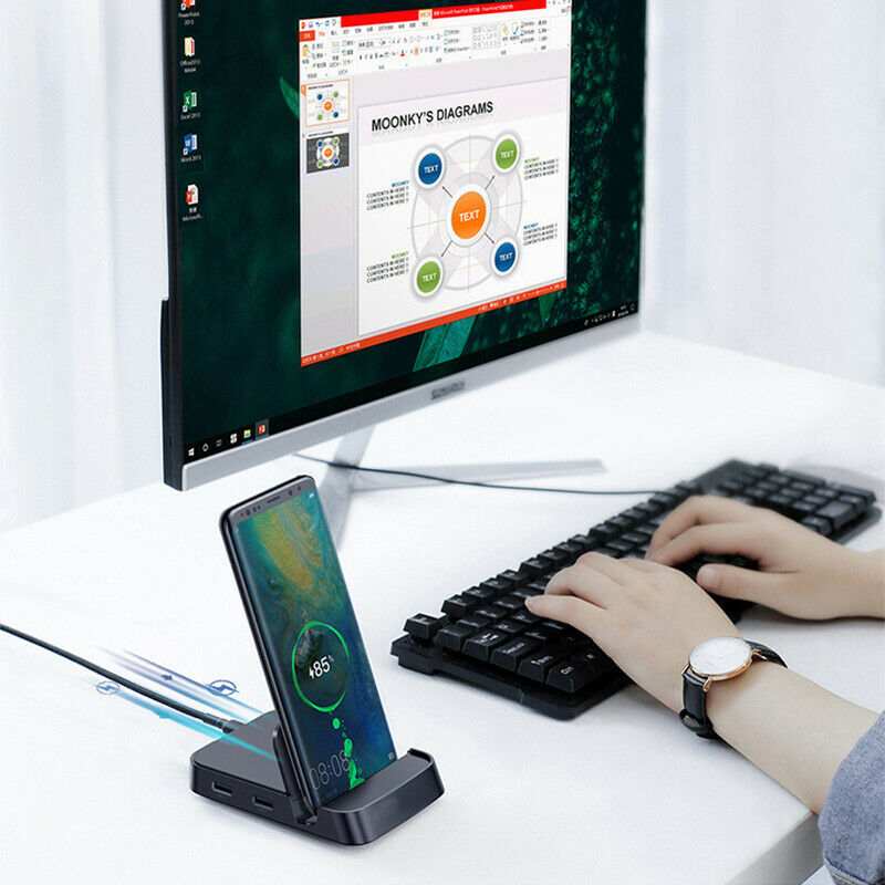 Per Docking Station HUB USB tipo C Dex Dock 7 In 1 tipo C a Base convertitore per MacBook Smartphone Android