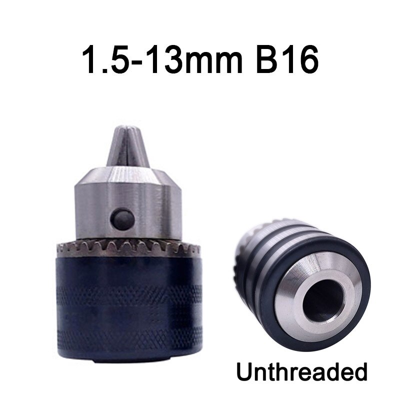 1 stücke Gewinde Bohrfutter 1,5-13mm B16 3/8 Umwandlung Bohrfutter 1/2 M12x 1,25 Schlüssel in Elektrische bohrer Keyless 3 Backenfutter: 1.5-13mm B16