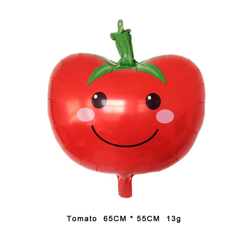 Frugt og grøntsager formet aluminium film ballon bryllupsfødselsdagsfest børn tegneserie aluminiumsfolie ballon fabrik: Tomat