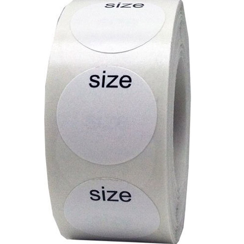 50-500pcs Self Adhesive Sticky White Label Writable Size Stickers Blank Note Label low price Dimension: 25mm