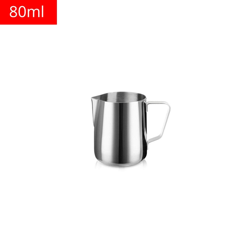 Rustfrit stål mælkekande, flødekande skumkop , 80/100/150/200ml mælkekop: 80ml