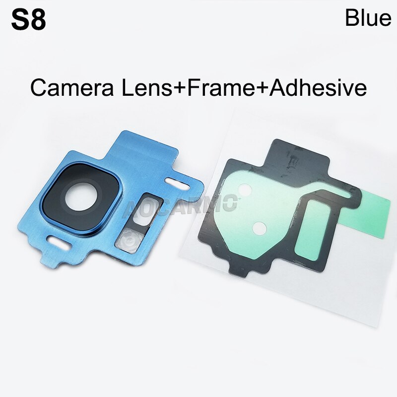 Aocarmo Hinten Zurück Kamera Objektiv Glas Ring Abdeckung Mit Rahmen Klebstoff Für Samsung Galaxis S8 SM-G9500 5.8 "Ersatz