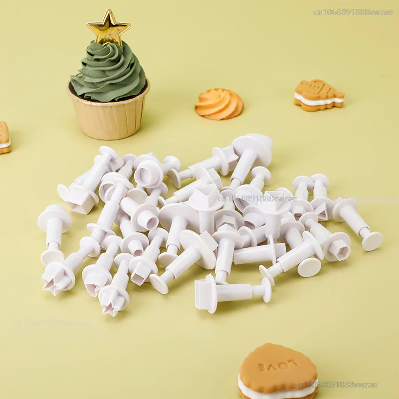 Herramientas para hornear, troquel de corte de plástico con impresión, modelado básico, geometría, prensado, galleta, Fondant, molde para pastel, suministros de cocina