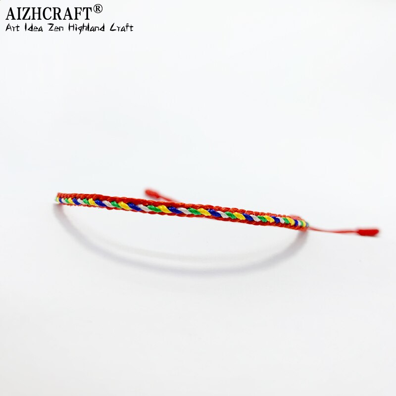 Aizhcraft 6 Kleuren Boeddhistische Liefde Lucky Charm Tibetaanse Armbanden & Armbanden Voor Vrouwen Mannen Handgemaakte Sieraden Shambhala Himalaya