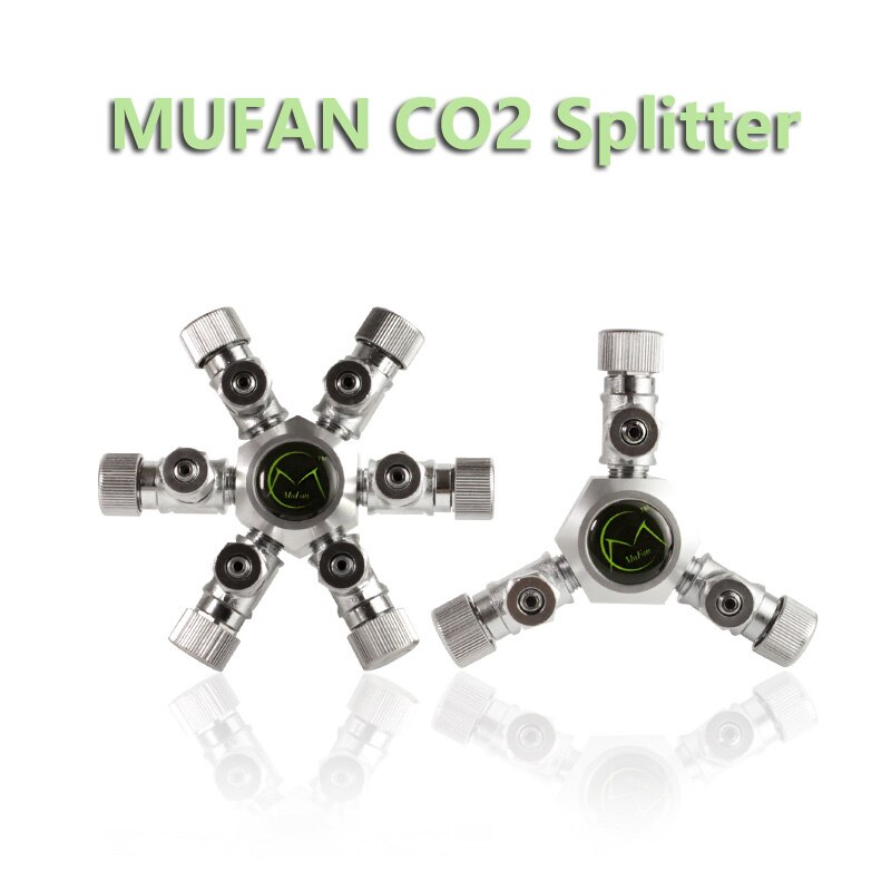 Mufan Delicate 3-Way 6-Weg 2-Weg 4-Manier CO2 Splitter Aquarium Cilinder Multi -Ported Valve Co2 Aquarium: 6 way