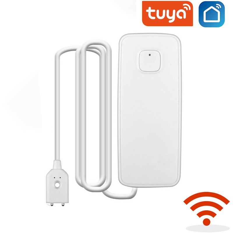 Tuya WiFi Water Leakage Alarm Independent WiFi Water Leak Sensor Detector Flood Alert Overflow Alarm System Tuya Smart Life