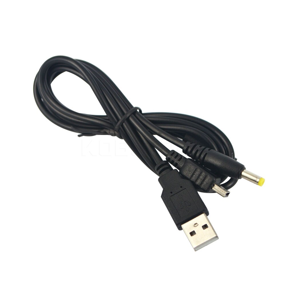 2 in 1 USB 2.0 Data Transfer Sync Lading Charger Cable Koord voor Sony PSP 2000 3000 ST Vita data kabel