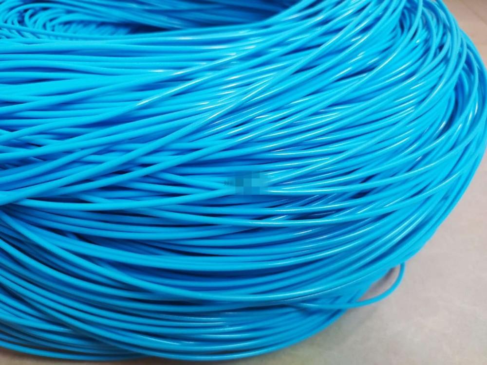 500g Round furniture PE rattan plastic imitation synthetic rattan weaving raw material for knit and repair chair table basket: Sky Blue