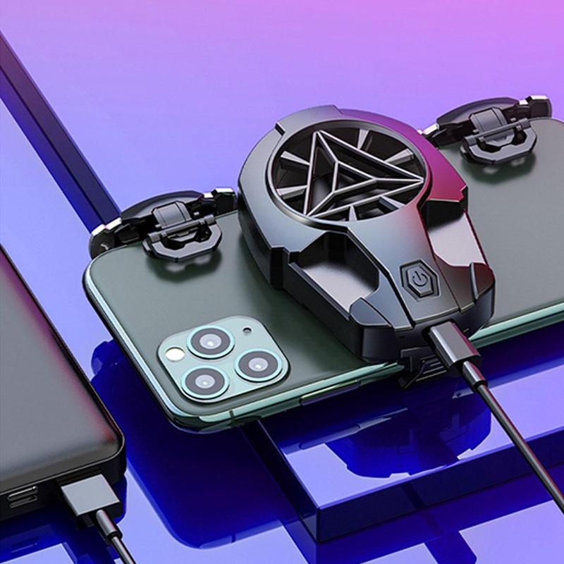 Multi-function Mobile Phone USB Game Cooler System Radiator Huawei Holder Cooling Gamepad Fan Phone Stand For IPhone Samsun Y0K6