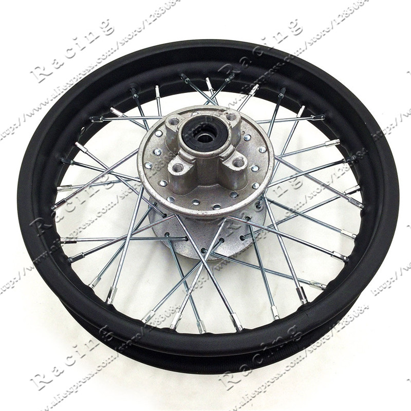 Cercle de jante en fer de moto 1.85-12 pouces pour moto hors route, 80 / 100-12 pouces