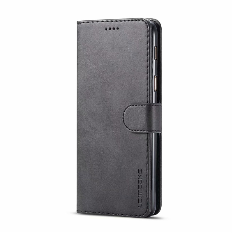 Voor Samsung A6 Plus Case Lederen Vintage Portemonnee Cover Hoesjes Samsung Galaxy A6 Case Flip Telefoon Gevallen Voor Smasung a6: For Samsung A6 Plus / Zwart