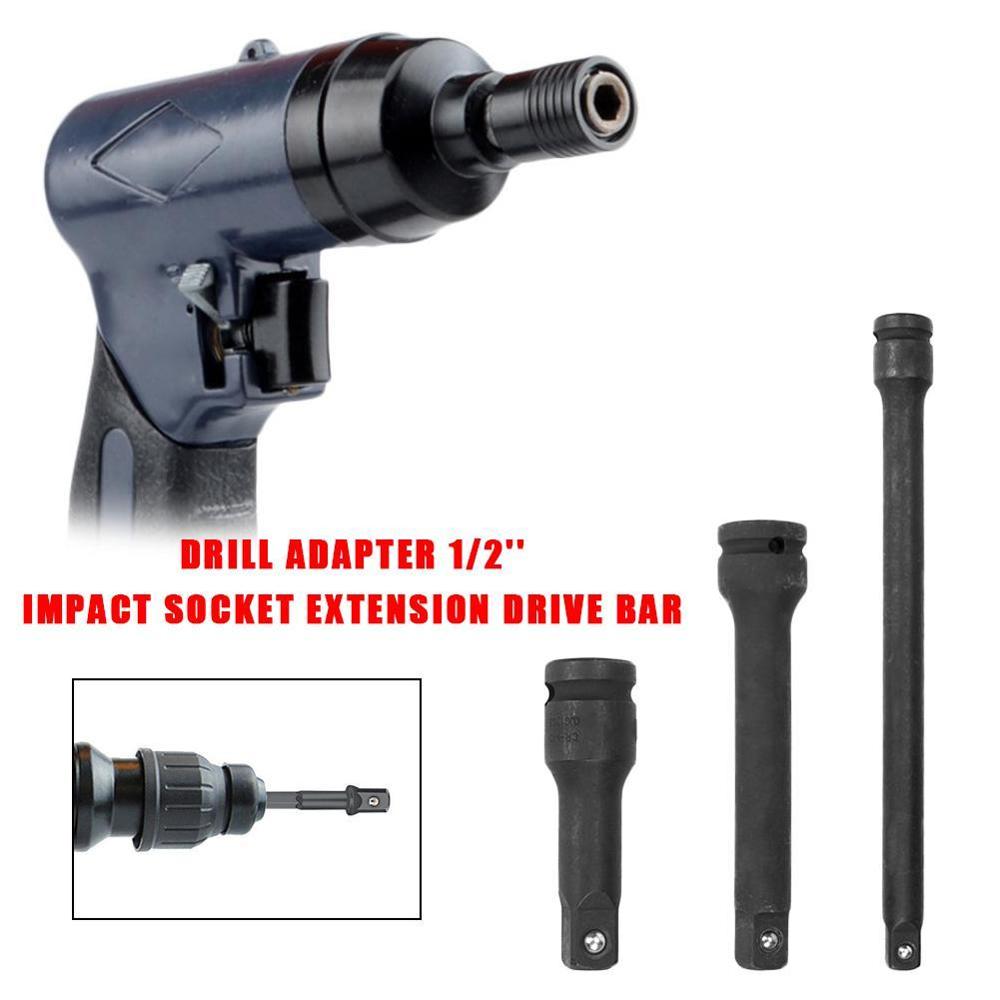 1Pcs Socket Adapter Set 1/2 Square Impact Socket Extension Power Drill Connector Adapter (Short) Bit K2I5