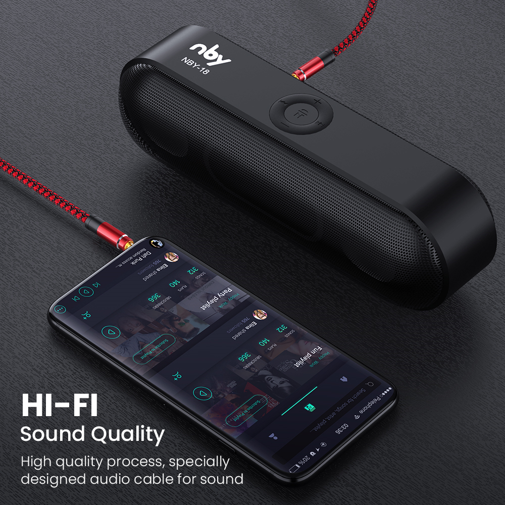 NNBILI 1.5M Jack 3.5mm Kabel audio Nylonowy oplot 3.5mm Samochodowy kabel AUX Przedłużacz słuchawek Kod do telefonu MP3 Samochodowy zestaw słuchawkowy Głośnik