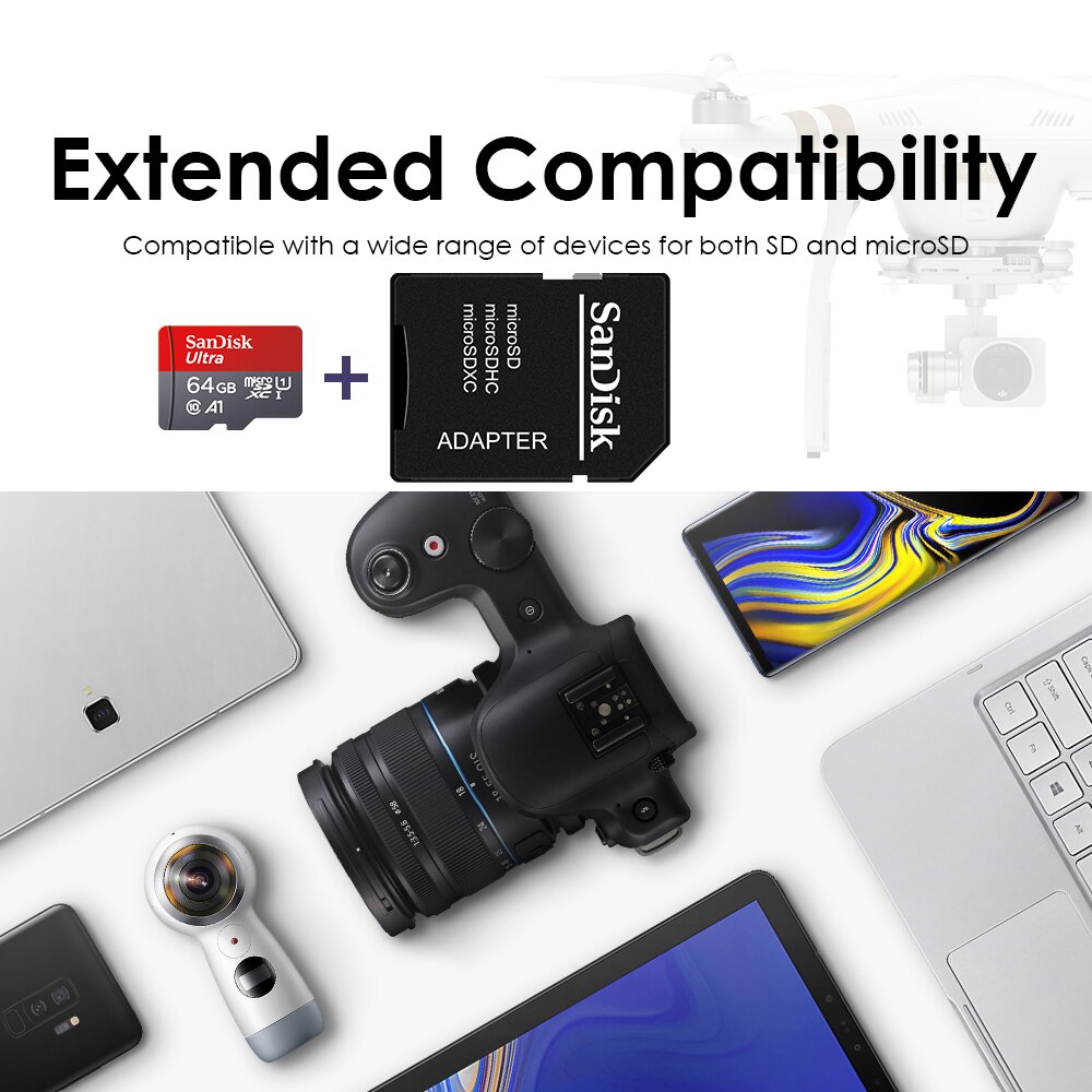 Sandisk Ultra Micro Sd 128 Gb 32Gb 64Gb 256Gb 16Gb Micro Sd-kaart Sd/Tf flash Card Geheugenkaart 128 Gb Microsd Klasse 10 Voor Telefoon