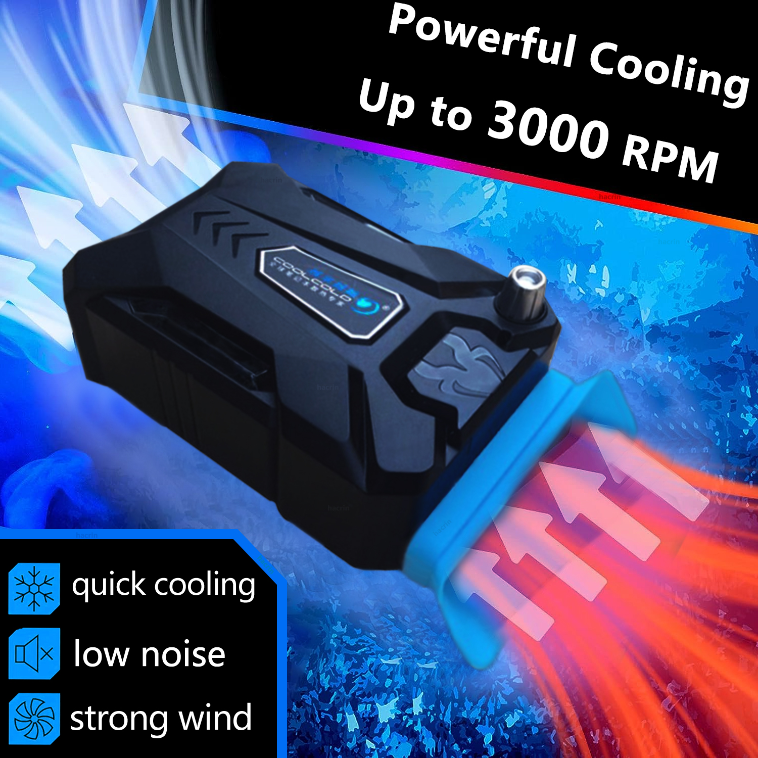 Laptop Cooler Vacuum Portable External Notebook USB Notebook Cooler Extracting Cooling Fan for 15 15.6 17 Inch Laptop Cooling