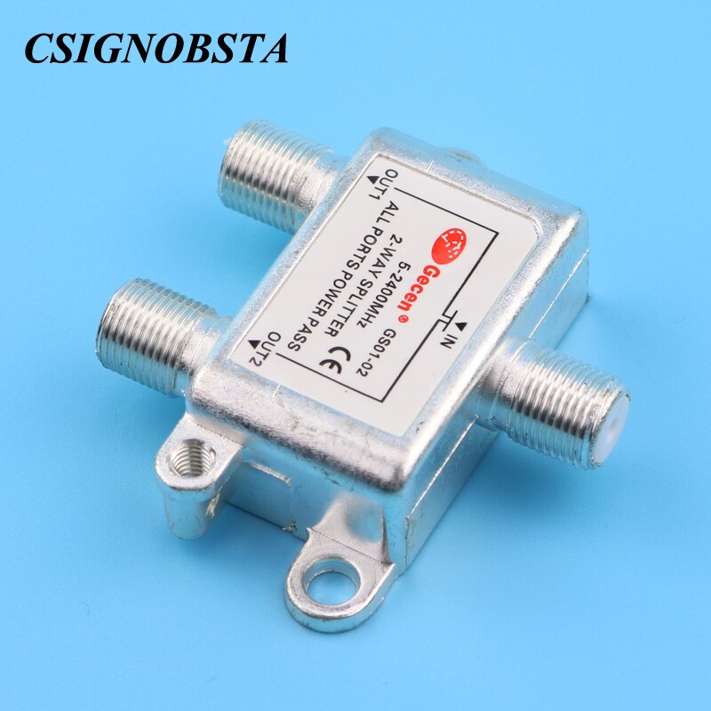 Pas cher Prix 5-2400 MHz 2 Voies Répéteur Splitter avec Connecteur de Type F pour Câble Coaxial Reliant pour CDMA GSM DCS W-CDMA