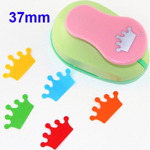 35mm freeship circle punch Embossing device paper cutter crafts scrapbook kid child craft tool hole punches cortador de papel: crown