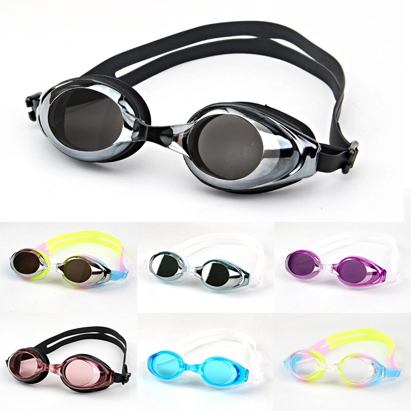 Electroplating Goggles Comfortable Anti-fog Waterproof Adult Swimming Goggles Profession Athletic Multi-color Goggles