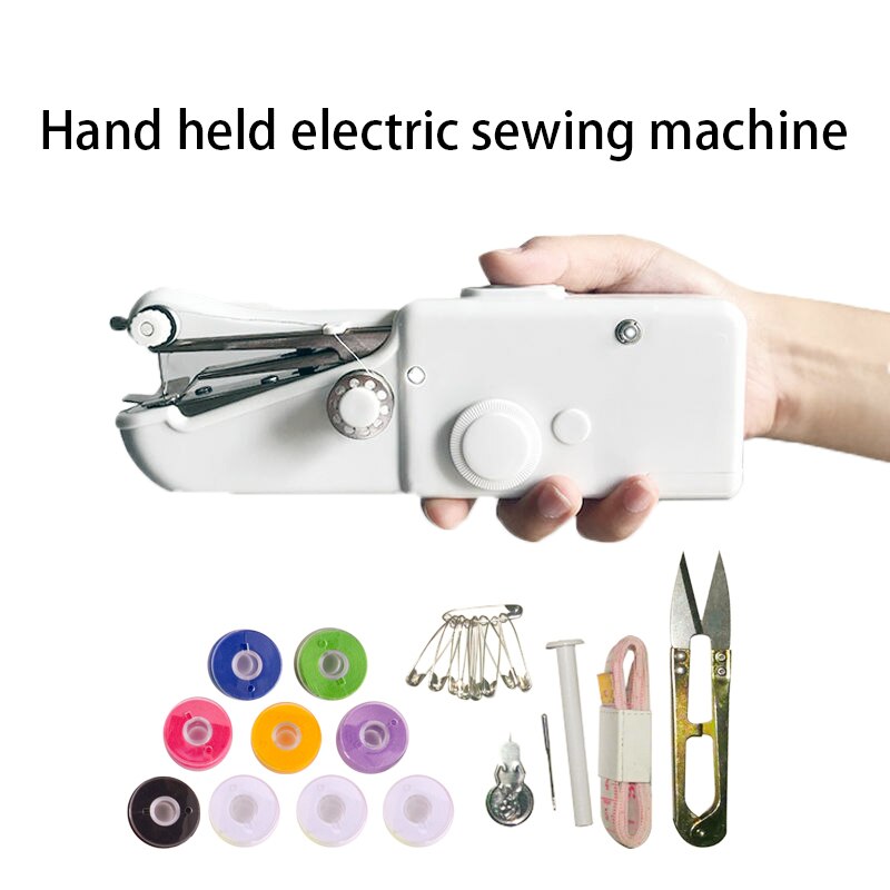 Portable mini manual sewing machine, household hand-held sewing machine, electric cross stitch kit for R sewing