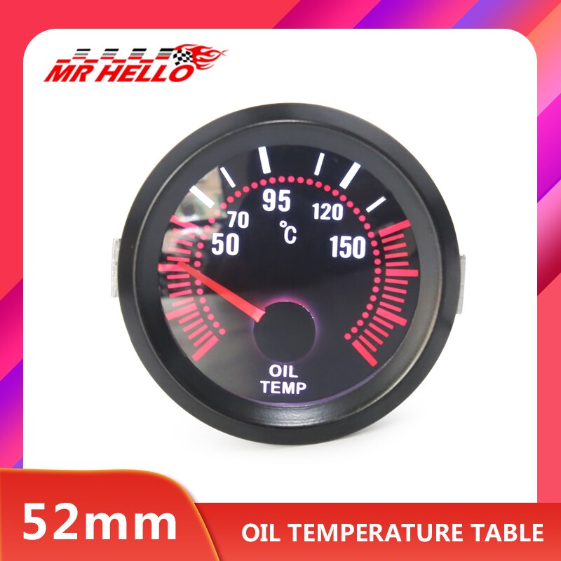 OLIE TEMP temperatuurmeter Advance universele auto instrument 52mm olietemperatuurmeter